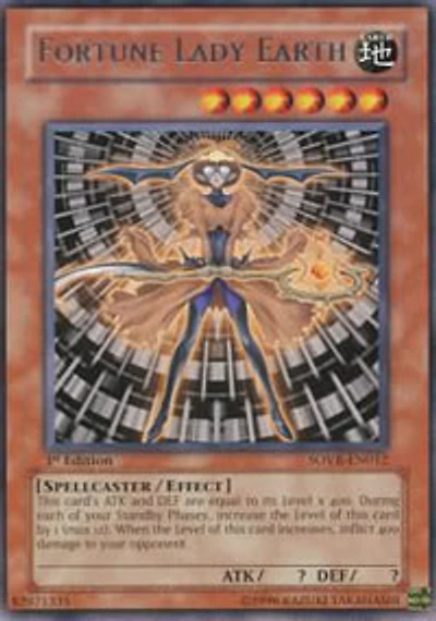 Fortune Lady Earth - SOVR-EN012 Rare 1st Edition