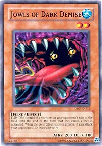 Jowls of Dark Demise - DB2-EN212 - Common - Unlimited Edition