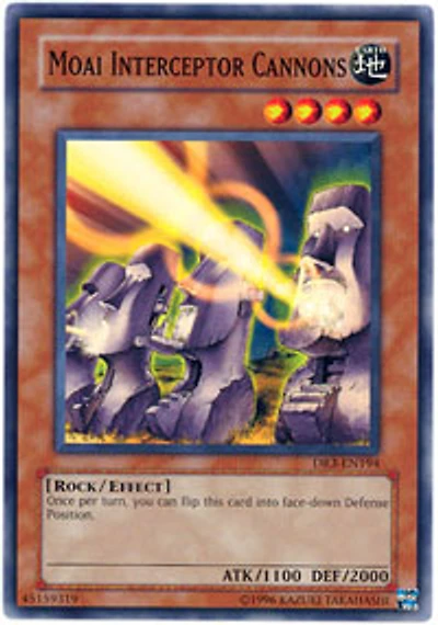 Moai Interceptor Cannons - DR3-EN194 - Common - Unlimited Edition