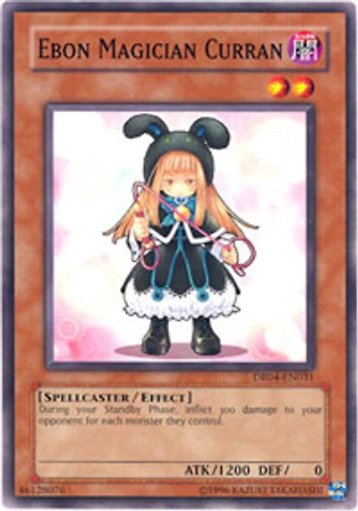 Ebon Magician Curran - DR04-EN031 - Common - Unlimited Edition