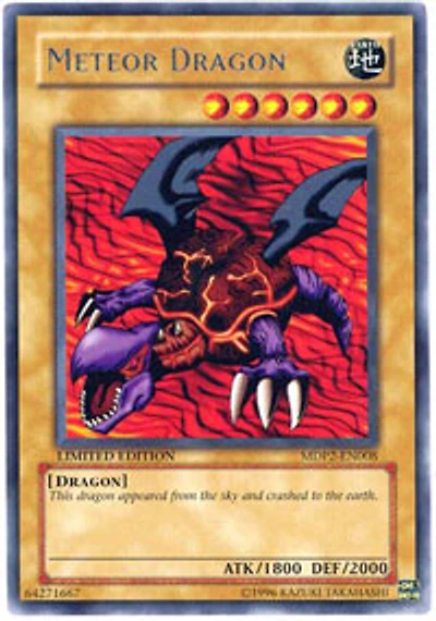 Meteor Dragon - MDP2-EN008 Rare Limited Edition