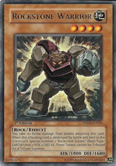 Rockstone Warrior - DP09-EN006 - Rare - 1st Edition