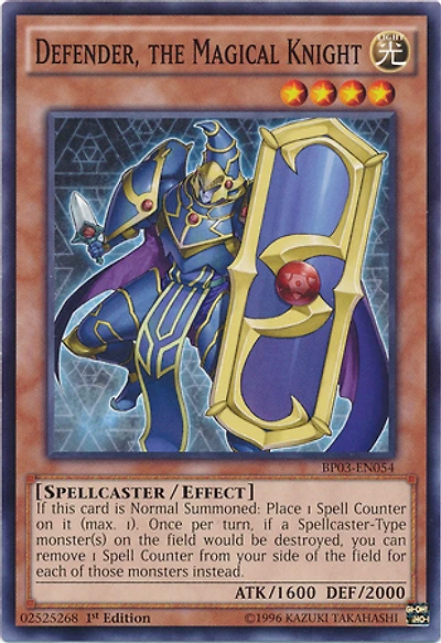 Defender, the Magical Knight - BP03-EN054 - Common - 1st Edition