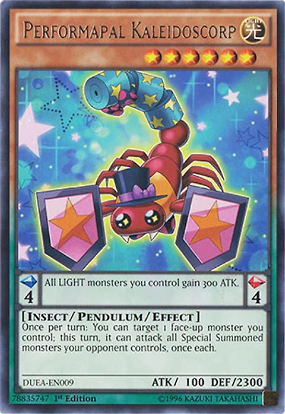 Performapal Kaleidoscorp - DUEA-EN009 - Rare - 1st Edition