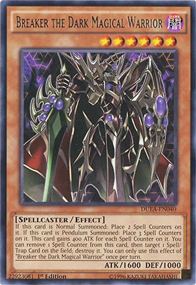 Breaker the Dark Magical Warrior - DUEA-EN040 - Rare - 1st Edition
