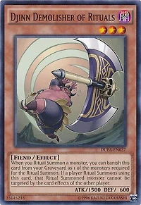 Djinn Demolisher of Rituals - DUEA-EN037 - Common - Unlimited Edition