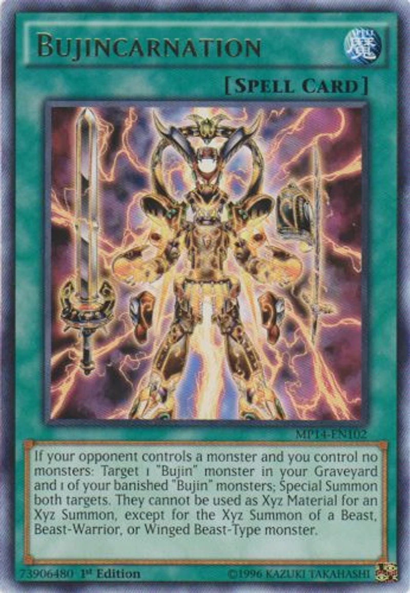 Bujincarnation - MP14-EN102 - Rare - 1st Edition