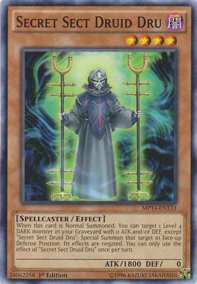 Secret Sect Druid Dru - MP14-EN133 - Common - 1st Edition