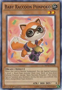 Baby Raccoon Ponpoko - MP14-EN136 - Common - 1st Edition