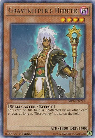 Gravekeeper's Heretic - MP14-EN241 - Rare - 1st Edition