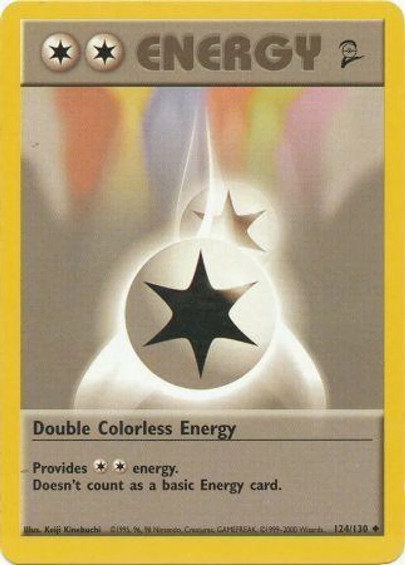Double Colorless Energy - 124/130 Uncommon Unlimited Edition