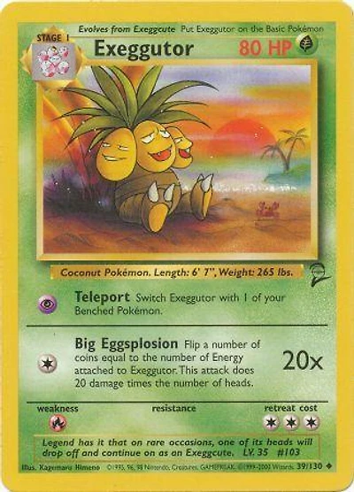 Exeggcutor - 39/130 Uncommon Unlimited Edition