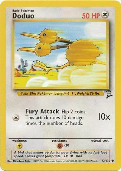 Doduo - 72/130 Common Unlimited Edition