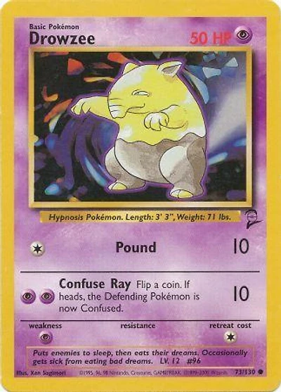 Drowzee - 73/130 Common Unlimited Edition