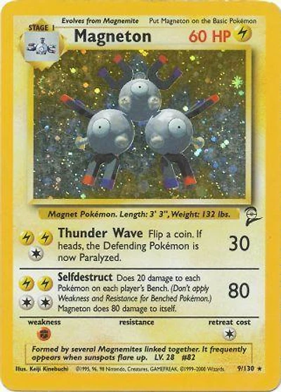 Magneton - 9/130 - Holo Rare - Unlimited Edition