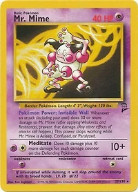Mr. Mime - 27/130 - Rare - Unlimited Edition