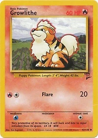 Growlithe - 42/130 Uncommon Unlimited Edition