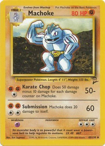 Machoke - 49/130 Uncommon Unlimited Edition