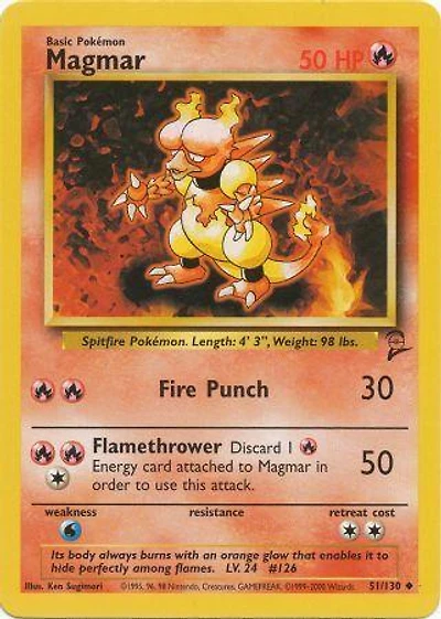 Magmar - 51/130 Uncommon Unlimited Edition