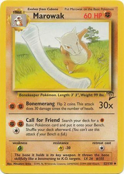 Marowak - 52/130 - Uncommon - Unlimited Edition