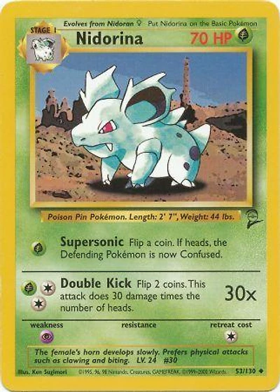 Nidorina - 53/130 - Uncommon - Unlimited Edition