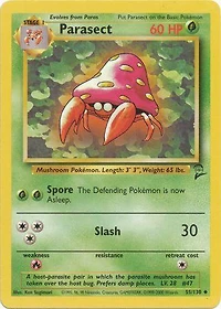 Parasect - 55/130 Uncommon Unlimited Edition