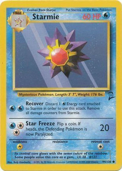 Starmie - 94/130 Common Unlimited Edition