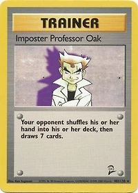 Imposter Professor Oak - 102/130 - Rare - Unlimited Edition