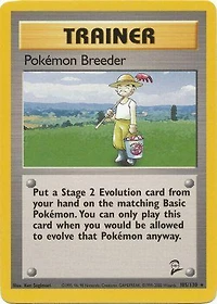 Pokemon Breeder - 105/130 Rare Unlimited Edition