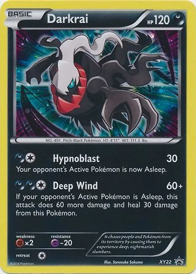 Darkrai - XY22 - Phantom Forces Blister Promo