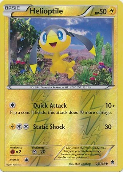 Helioptile - 29/119 - Common - Reverse Holo