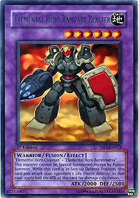 Elemental Hero Rampart Blaster - DP1-EN012 Rare 1st Edition