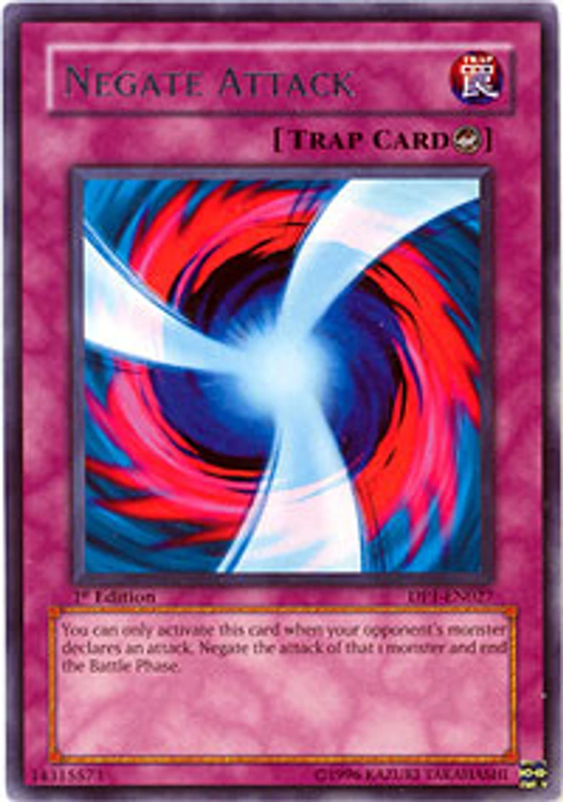 Negate Attack - DP1-EN027 - Rare - 1st Edition