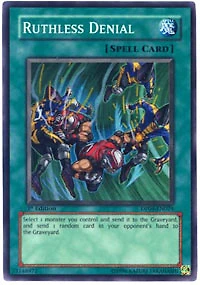 Ruthless Denial - DP04-EN024 - Super Rare - 1st Edition