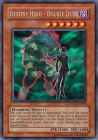 Destiny Hero - Double Dude - DP05-EN005 - Rare - 1st Edition