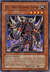 Evil Hero Infernal Gainer - DP06-EN007 - Common - 1st Edition