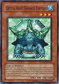 Crystal Beast Emerald Tortoise - DP07-EN003 - Common - 1st Edition