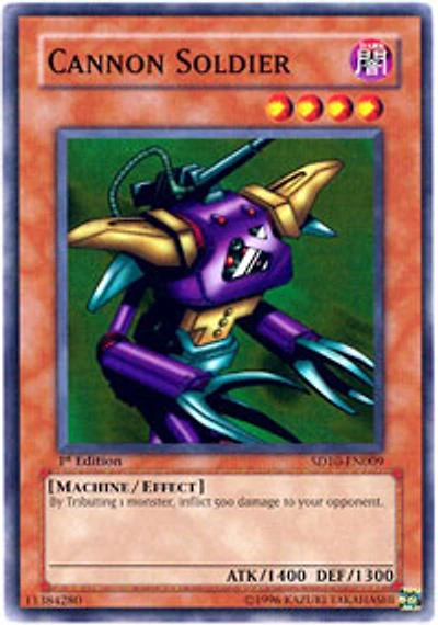 Cannon Soldier - SD10-EN009 - Common - 1st Edition