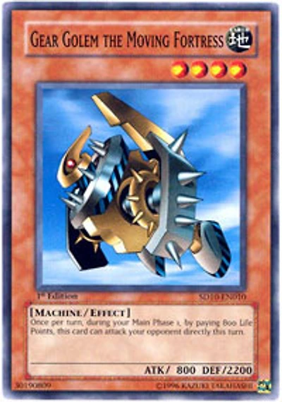 Gear Golem the Moving Fortress - SD10-EN010 - Common - 1st Edition