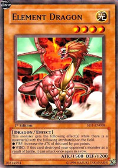 Element Dragon - SD1-EN008 - Common - 1st Edition