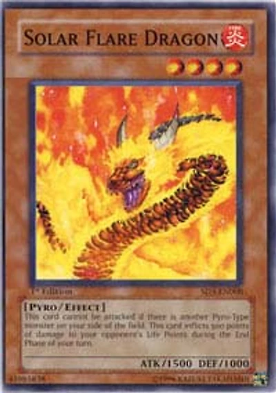 Solar Flare Dragon - SD3-EN008 - Common - 1st Edition