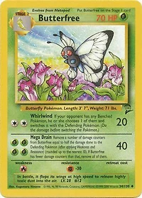 Butterfree - 34/130 Uncommon Unlimited Edition