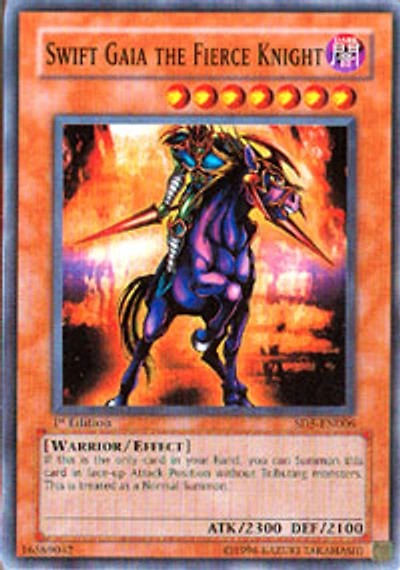 Swift Gaia the Fierce Knight - SD5-EN006 - Common - 1st Edition