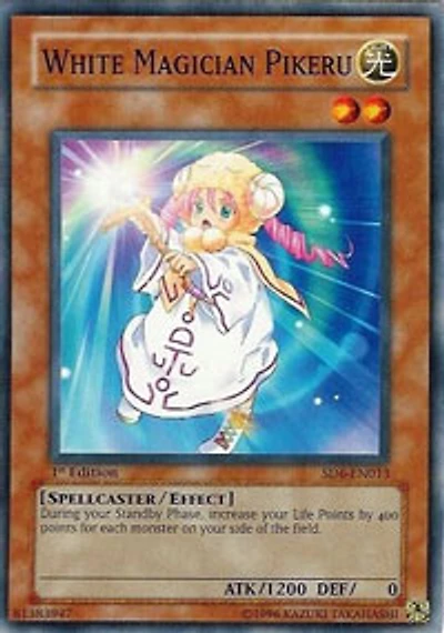 White Magician Pikeru - SD6-EN013 - Common - 1st Edition