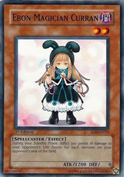 Ebon Magician Curran - SD6-EN015 - Common - 1st Edition