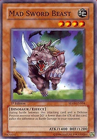 Mad Sword Beast - SD09-EN004 - Common - 1st Edition