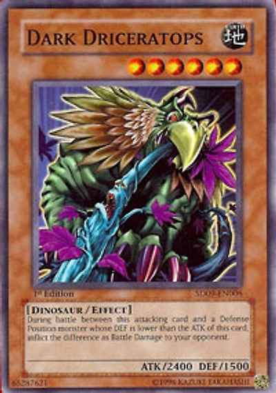 Dark Driceratops - SD09-EN006 - Common - 1st Edition