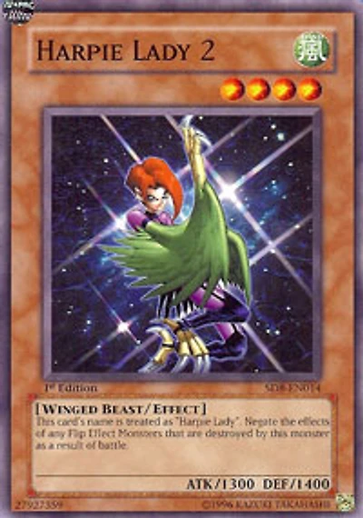 Harpie Lady 2 - SD8-EN014 - Common - 1st Edition