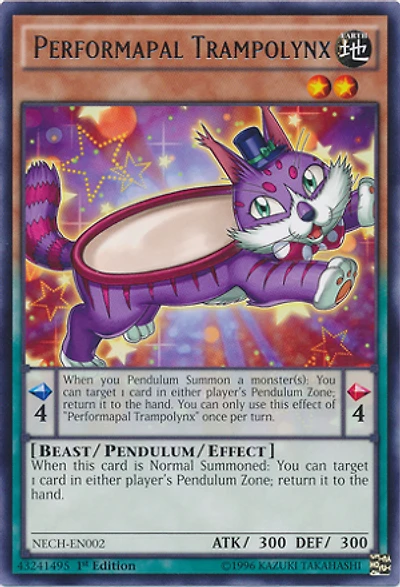 Performapal Trampolynx - NECH-EN002 - Rare - 1st Edition