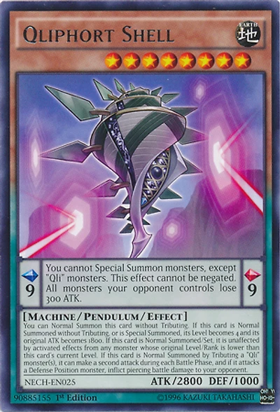 Qliphort Shell - NECH-EN025 - Rare - 1st Edition